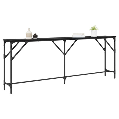 Console Table Black oak 200 x 29 x 75 cm
