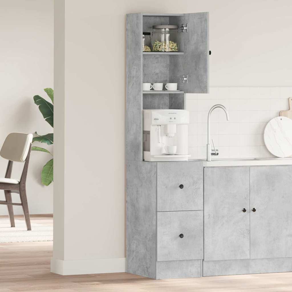 Kitchen Cabinet with Door Grey 35 x 50 x 180 cm Engineered wood