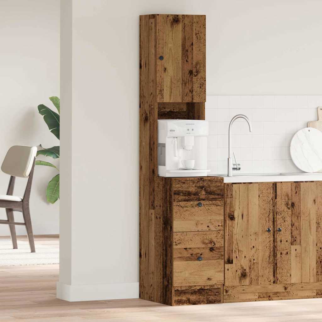 Kitchen Cabinet with Drawer with Shelf Old wood Engineered wood