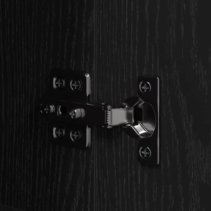 Kitchen Cabinet with Drawer with Door Black oak Engineered wood