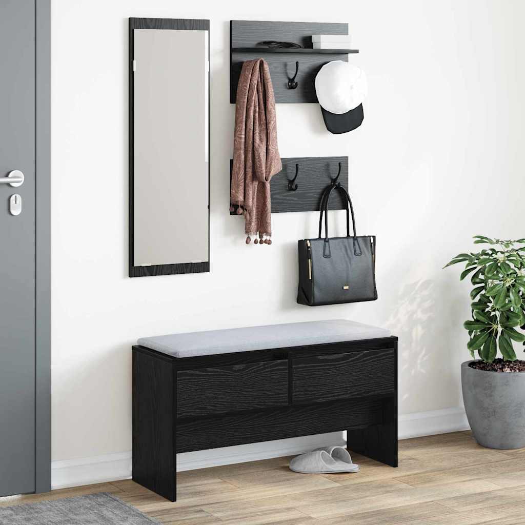 Hallway Furniture Set 4 pcs Old Wood 90 x 31 x 46.5 cm