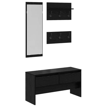 Hallway Furniture Set 4 pcs Old Wood 90 x 31 x 46.5 cm