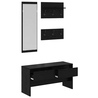 Hallway Furniture Set 4 pcs Old Wood 90 x 31 x 46.5 cm
