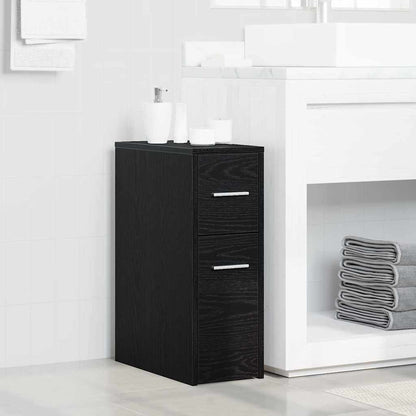 Bathroom Furniture Set Wall-mounted Black Oak 22 x 44 x 61.5 cm