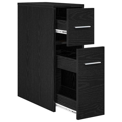 Bathroom Furniture Set Wall-mounted Black Oak 22 x 44 x 61.5 cm