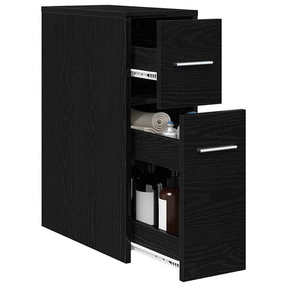 Bathroom Furniture Set Wall-mounted Black Oak 22 x 44 x 61.5 cm