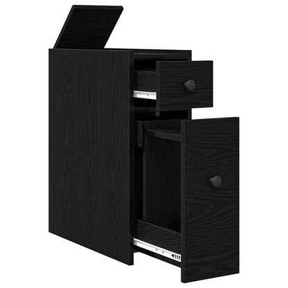 Bathroom Furniture Set Wall-mounted Black Oak 80 x 18 x 60 cm