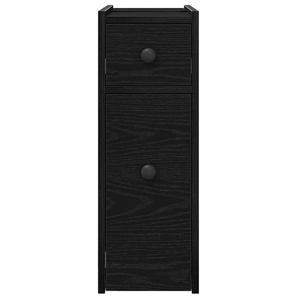 Bathroom Furniture Set Wall-mounted Black Oak 80 x 18 x 60 cm