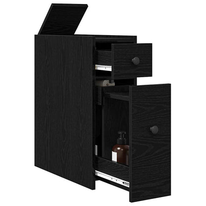 Bathroom Furniture Set Wall-mounted Black Oak 80 x 18 x 60 cm
