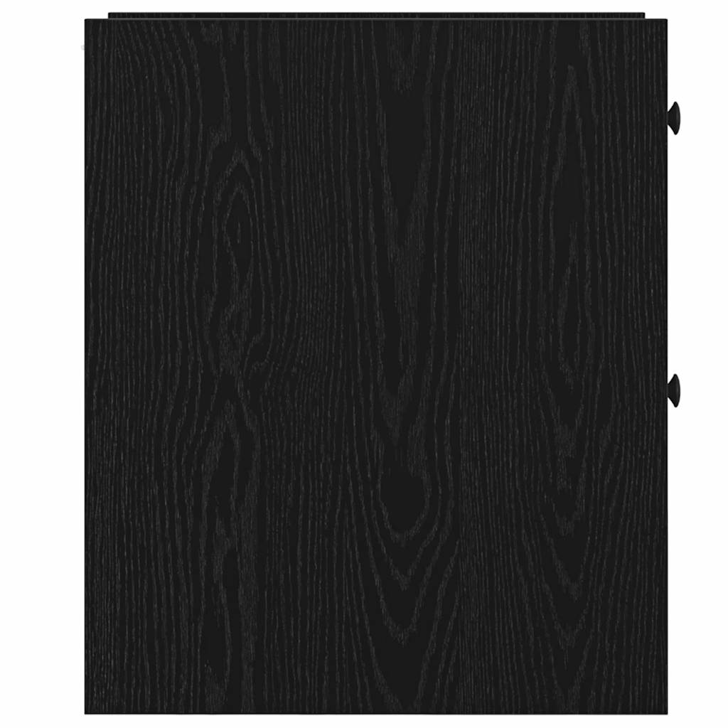 Bathroom Furniture Set Wall-mounted Black Oak 80 x 18 x 60 cm