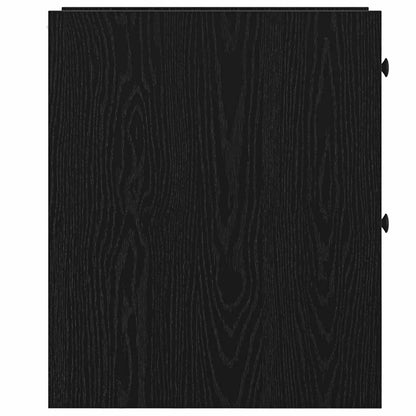 Bathroom Furniture Set Wall-mounted Black Oak 80 x 18 x 60 cm