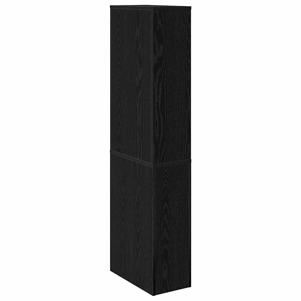 Bathroom Furniture Set Wall-mounted Black Oak 22 x 41 x 135 cm