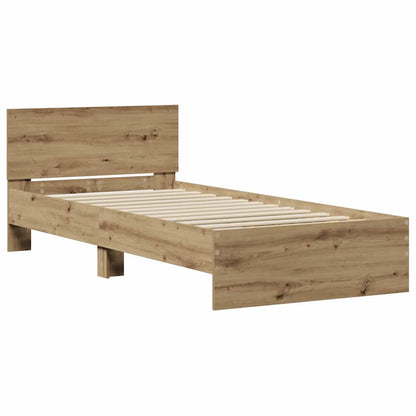 Bed Frame Artisan oak 75 x 190 cm Engineered Wood