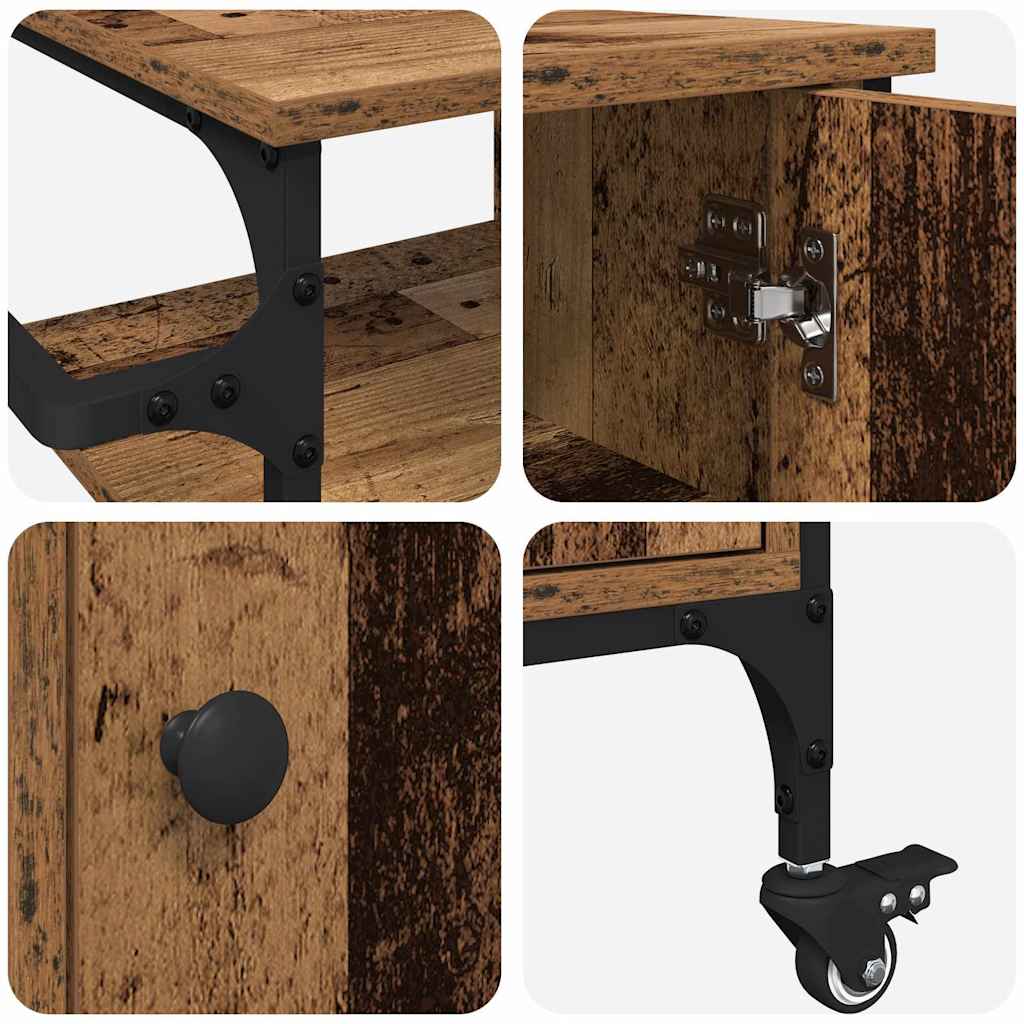 Kitchen Trolley Old wood 87.5 x 38.5 x 84.5 cm Engineered wood