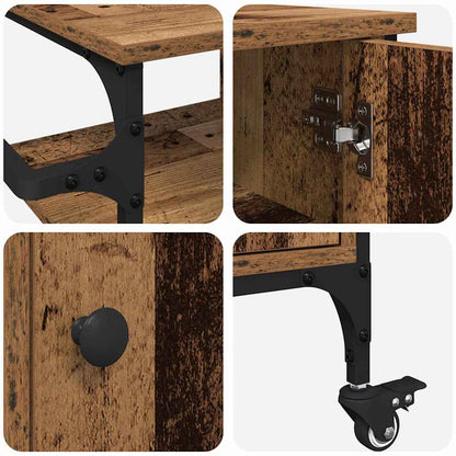 Kitchen Trolley Old wood 87.5 x 38.5 x 84.5 cm Engineered wood