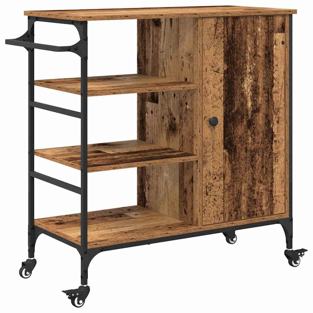 Kitchen Trolley Old wood 87.5 x 38.5 x 84.5 cm Engineered wood