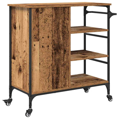 Kitchen Trolley Old wood 87.5 x 38.5 x 84.5 cm Engineered wood