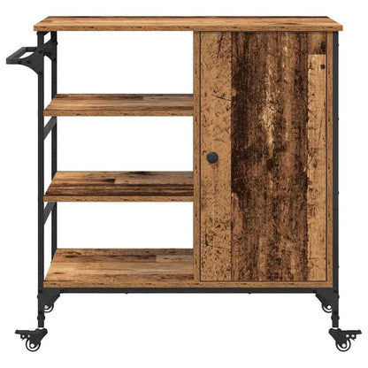 Kitchen Trolley Old wood 87.5 x 38.5 x 84.5 cm Engineered wood