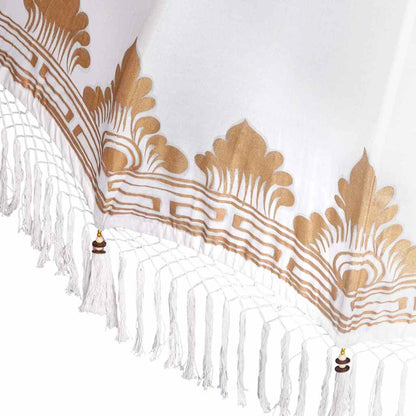 Balinese Parasol 260 Cream 180-190 cm Cotton and solid wood
