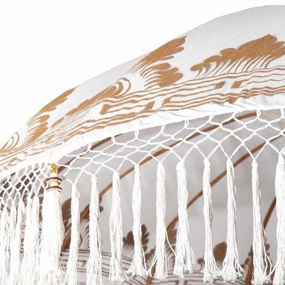 Balinese Parasol 260 Cream 210-220 cm Cotton and solid wood
