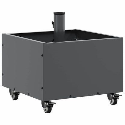 Parasol Base with Planter Anthracite 45 x 45 x 45 cm Steel