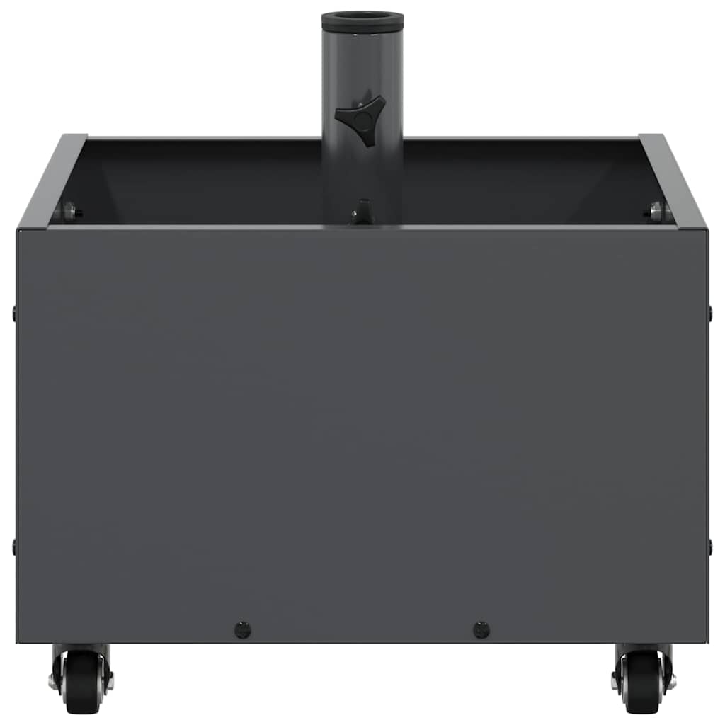 Parasol Base with Planter Anthracite 45 x 45 x 45 cm Steel