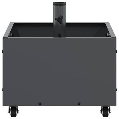 Parasol Base with Planter Anthracite 45 x 45 x 45 cm Steel