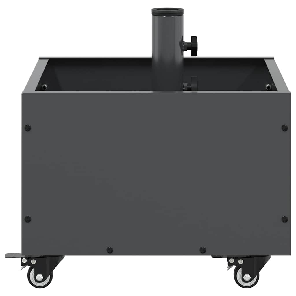 Parasol Base with Planter Anthracite 45 x 45 x 45 cm Steel