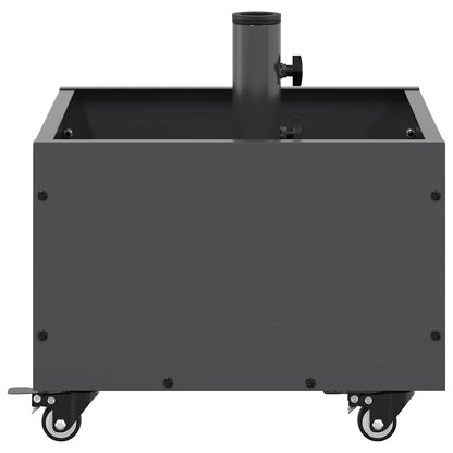Parasol Base with Planter Anthracite 45 x 45 x 45 cm Steel