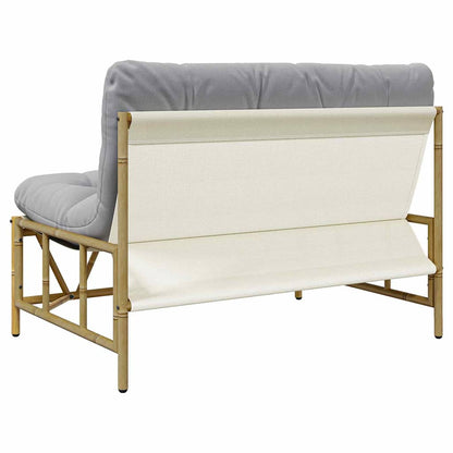 Garden Bench Light grey 110 x 75x 71 cm Steel
