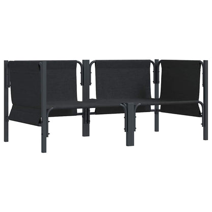 Outdoor Furniture with Cushion 2 pcs Anthracite Steel