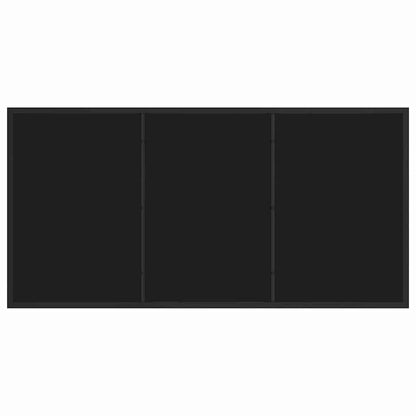 Garden Table Black 140 x 80 x 73 cm Solid Teak wood