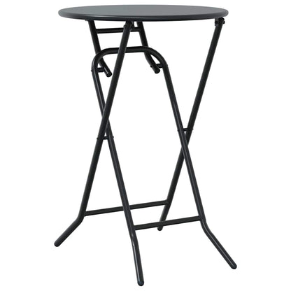 Bistro Set Folding 3 pcs Anthracite Steel