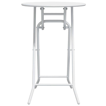 Garden Table Folding White 50 x 50 x 72 cm Steel