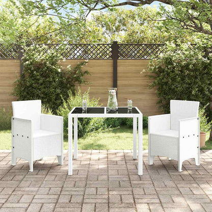 Garden Chair 2 pcs White 53 x 49 x 85 cm PP