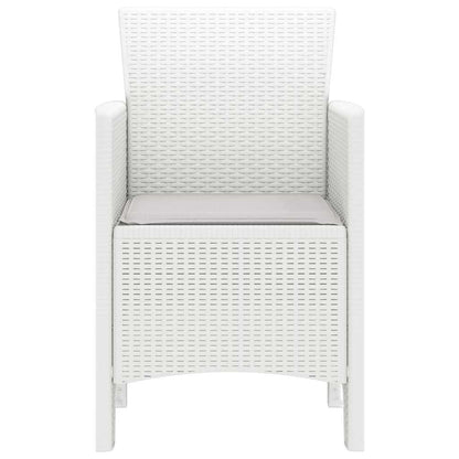 Garden Chair 2 pcs White 53 x 49 x 85 cm PP