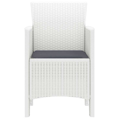 Garden Chair 2 pcs White 53 x 49 x 85 cm PP