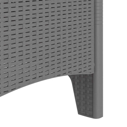 Garden Chair 2 pcs Light grey 53 x 49 x 85 cm PP