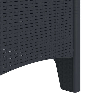 Garden Chair 4 pcs Anthracite 53 x 49 x 85 cm PP