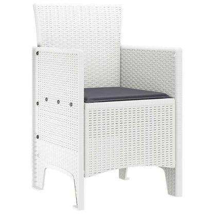 Garden Chair 4 pcs White 53 x 49 x 85 cm PP