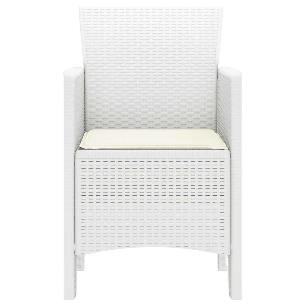 Garden Chair 4 pcs White 53 x 49 x 85 cm PP