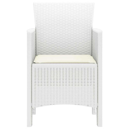 Garden Chair 4 pcs White 53 x 49 x 85 cm PP