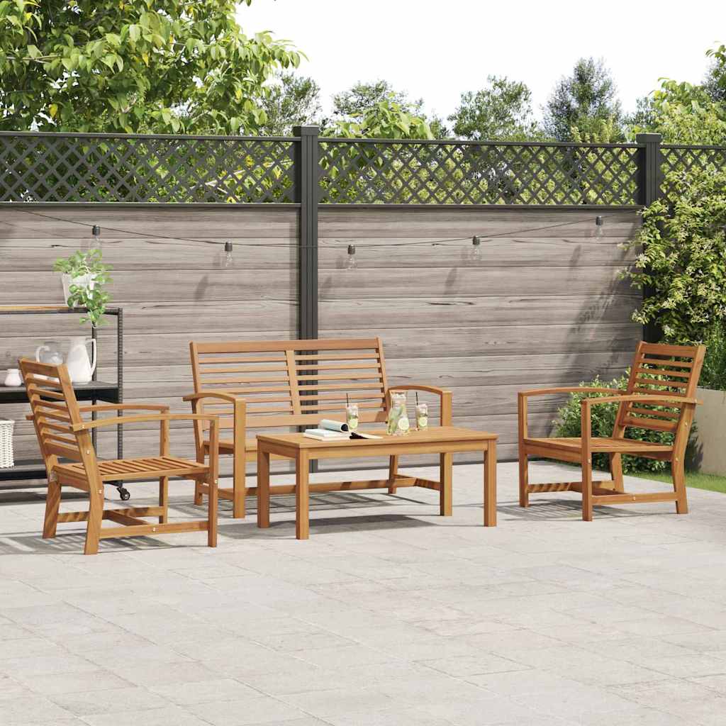 Garden Sofa Set Natural Solid teak wood