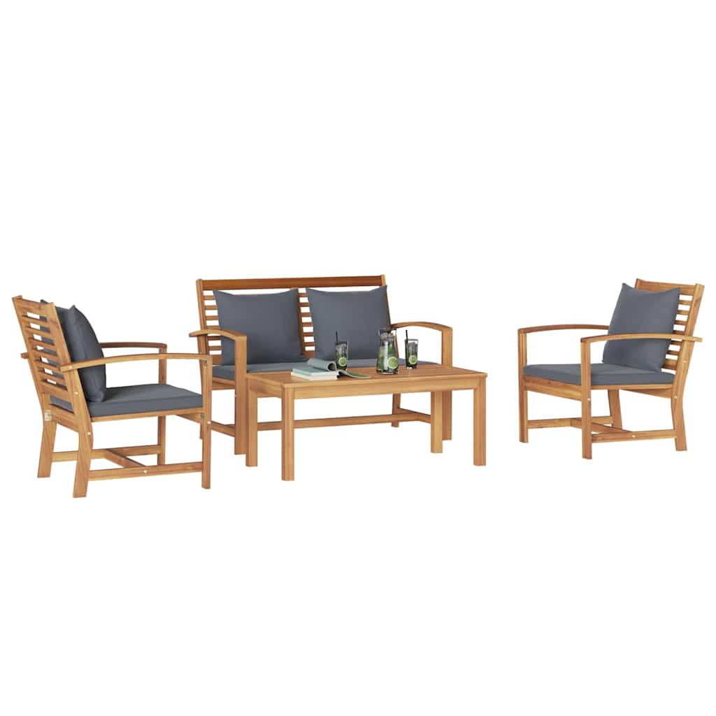 Garden Sofa Set Natural Solid teak wood