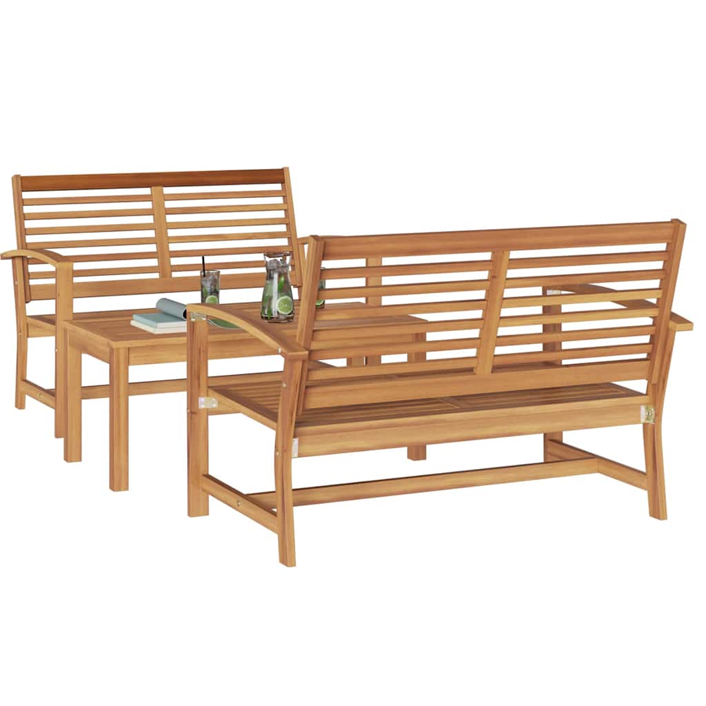 Garden Sofa Set Natural Solid teak wood