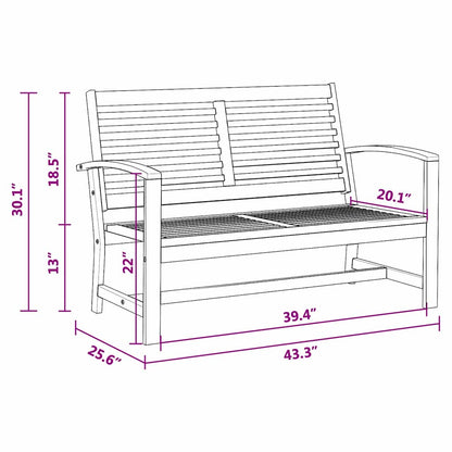 Garden Sofa Set Natural Solid teak wood