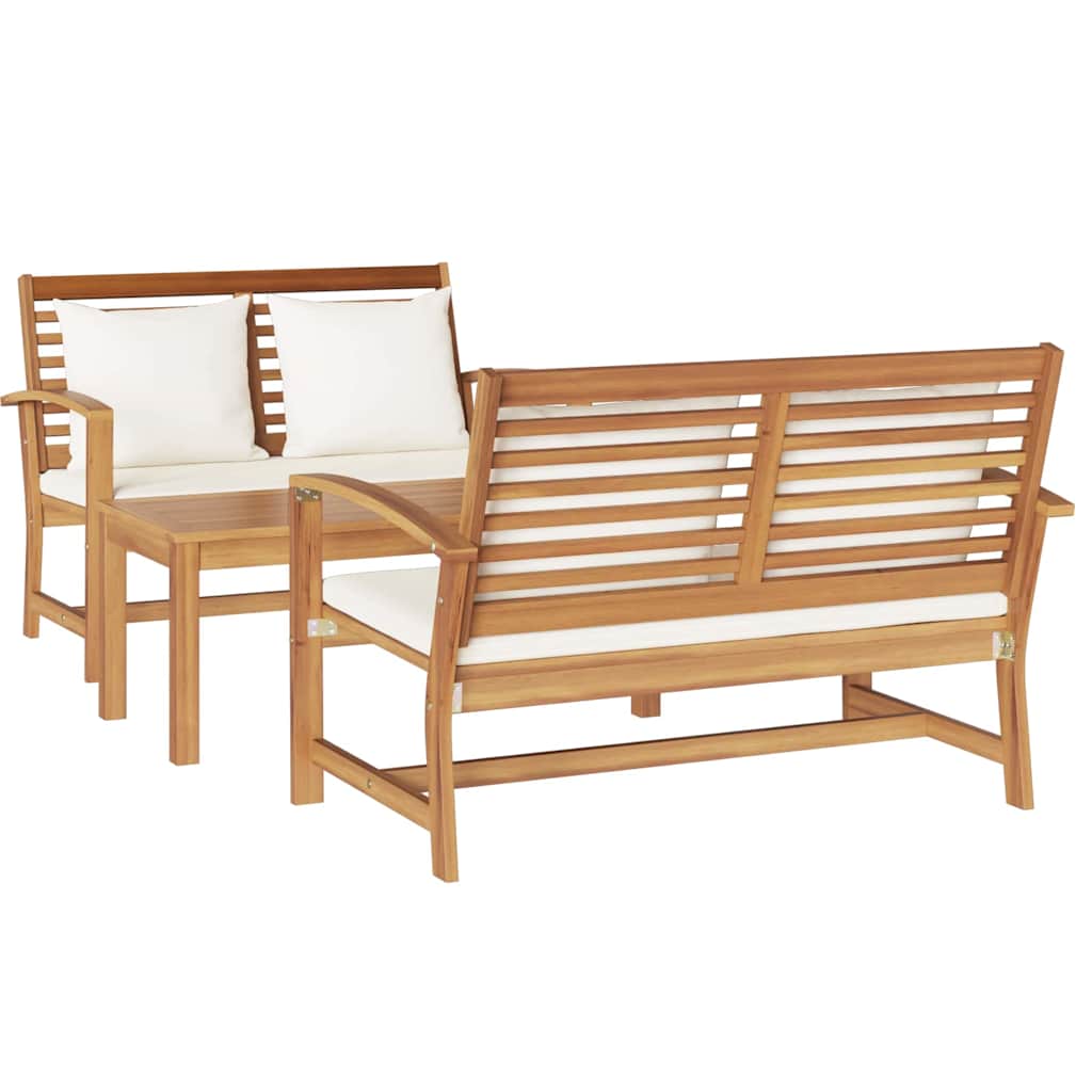 Garden Sofa Set Natural Solid teak wood