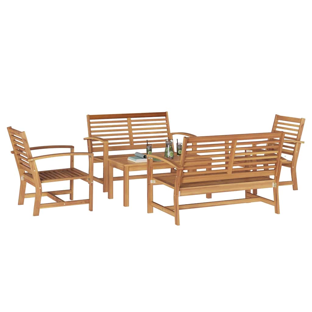 Garden Sofa Set Natural Solid teak wood