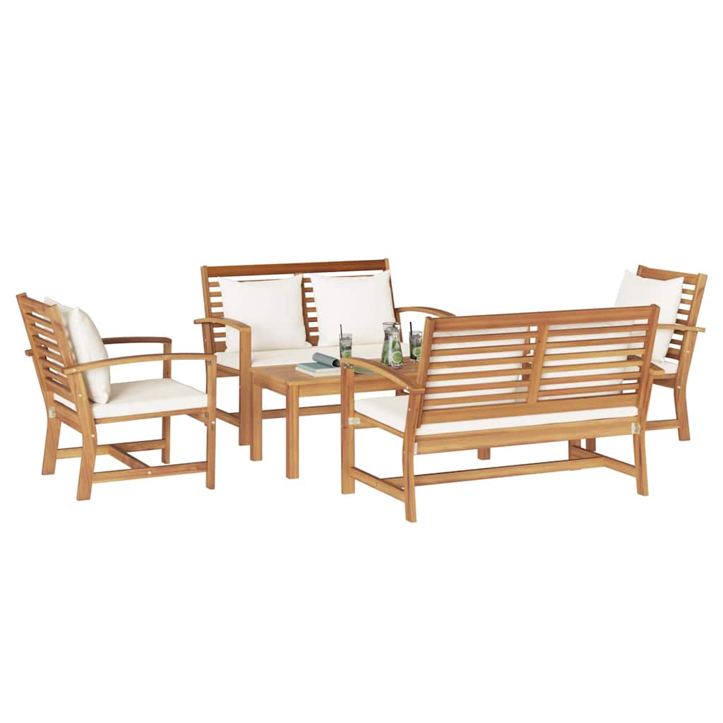 Garden Sofa Set Natural Solid teak wood