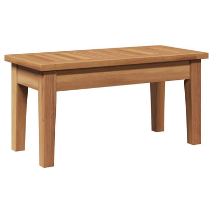 Garden Bench Set with Cushion 4 pcs Brown and Cream
